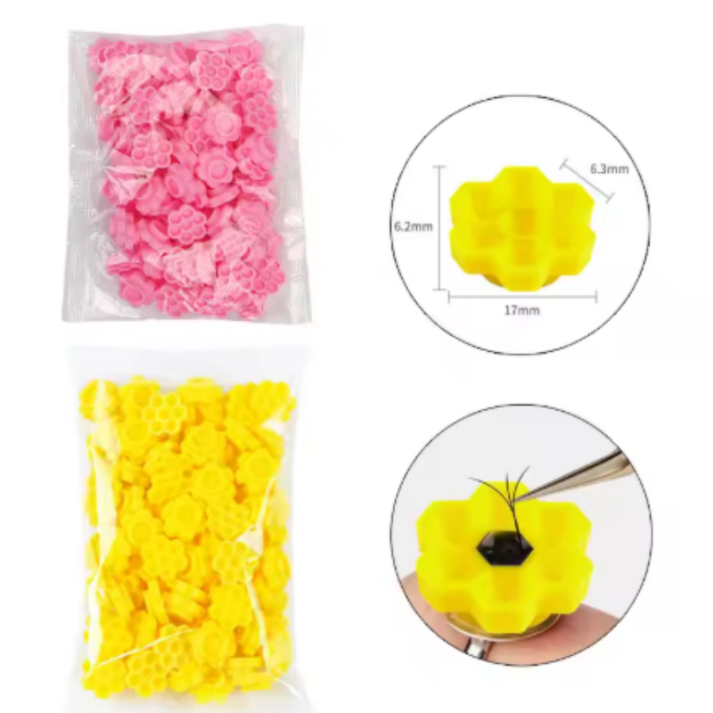 Eyelash Extension Last - Eyelash Extension Pink Flower Glue Delay