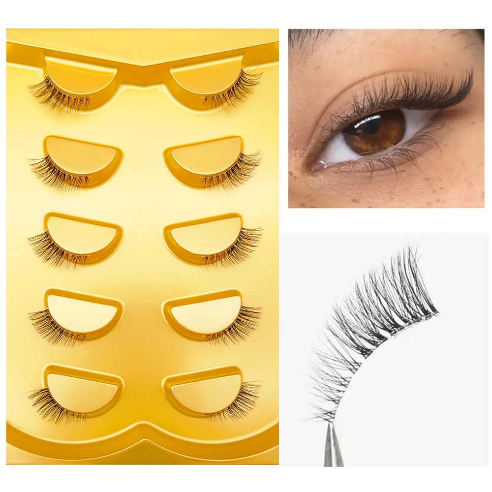 Eyelash Extension Cat Eye - Natural Cat Eye Half False Eyelashes