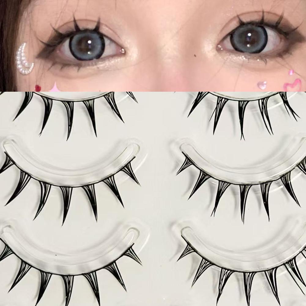 Eyelash Extension Wet Look - 5 Pairs Cosplay Air False Eyelashes