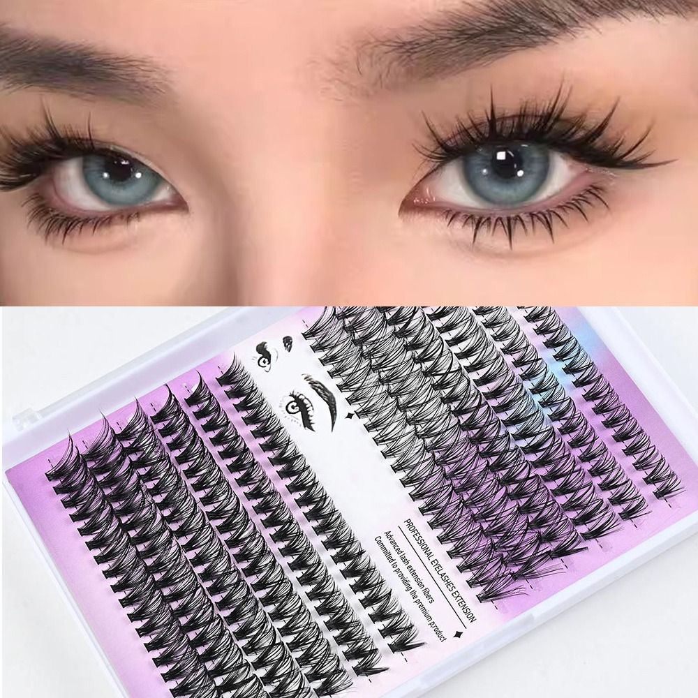 Eyelash Extension Look - Natural Look False Eyelashes Wispy Style