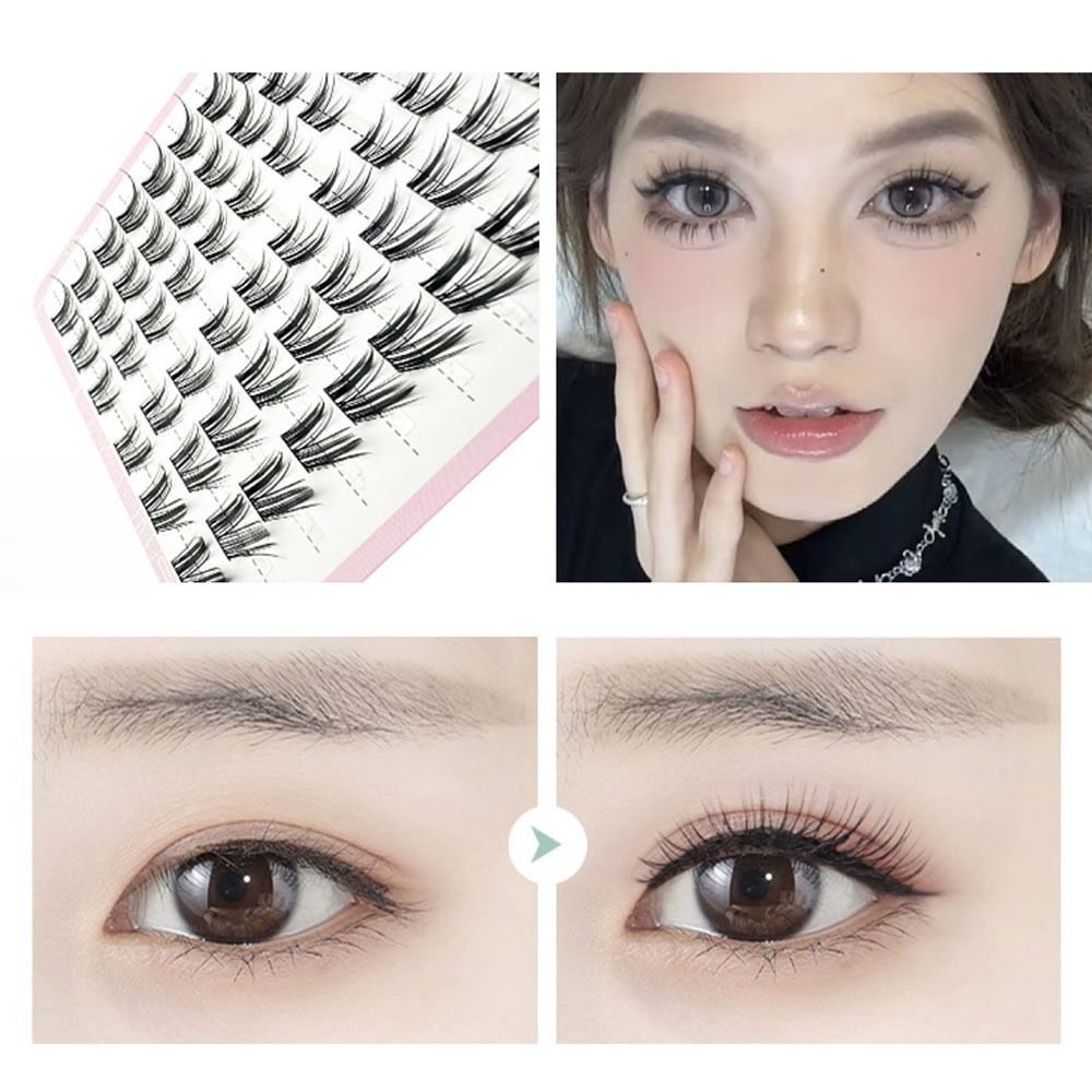 12mm Cat Eye Fairy Lash Cluste - огляд і ціна Eyelash Extension Wet Look