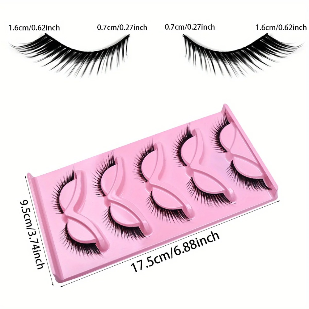 5 Pairs False Eyelashes Natura - огляд і ціна Eyelash Extension Cat Eye