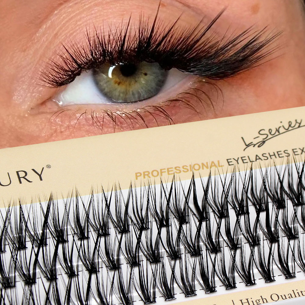 60pcs 30D C/D/L Curl Cluster E - огляд і ціна Eyelash Extension Cat Eye