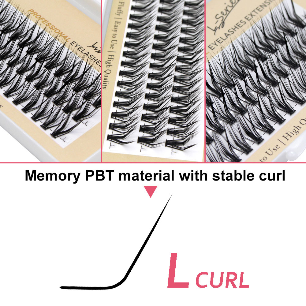 60pcs 30D C/D/L Curl Cluster E - огляд і ціна Eyelash Extension Cat Eye