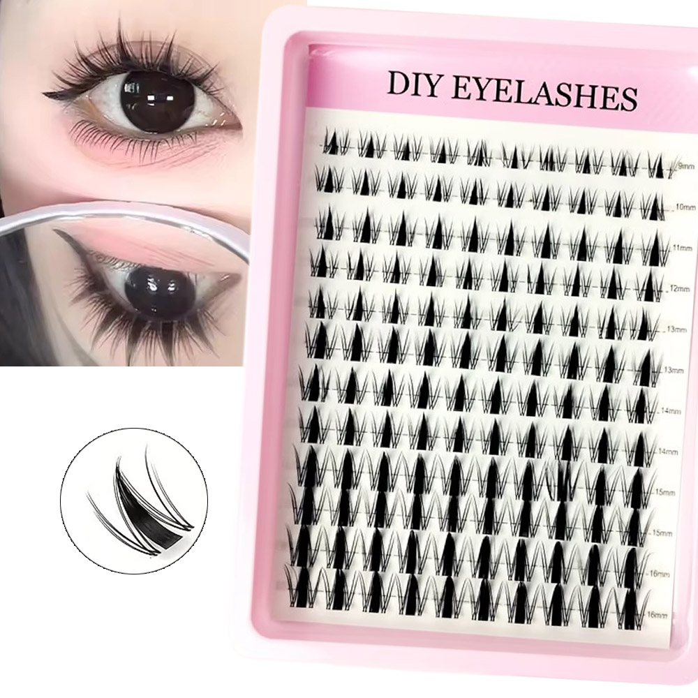 120pcs Fairy Eyelash 8-16mm Ma - огляд і ціна Eyelash Extension Wet Look