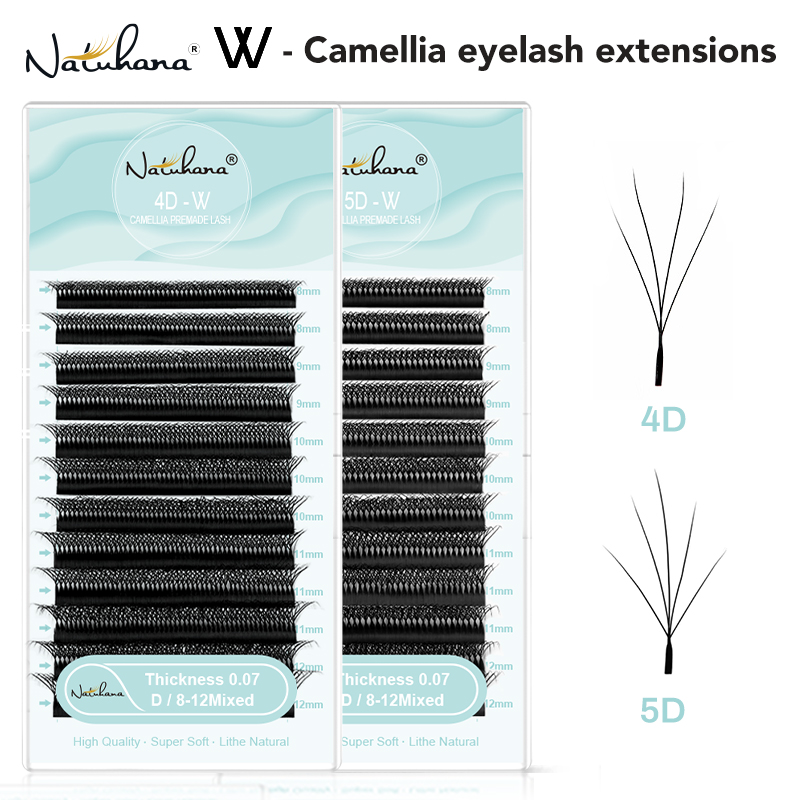NATUHANA Camellia W Lashes 3D  - огляд і ціна Lash Fan Volume
