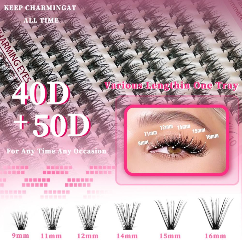 9-16mm Length False Eyelashes  - огляд і ціна Lash Fan Volume